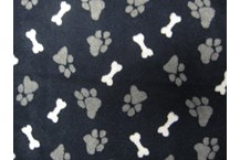Dark Blue Paws and Bones